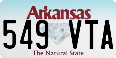 AR license plate 549VTA