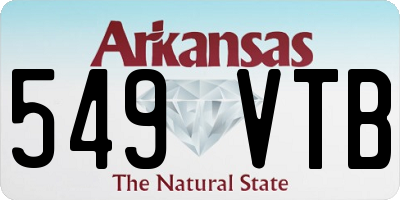 AR license plate 549VTB