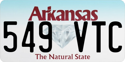 AR license plate 549VTC