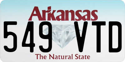AR license plate 549VTD