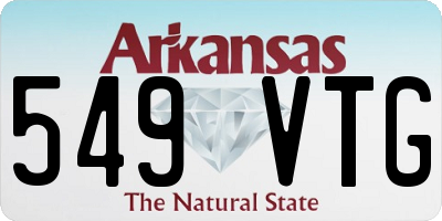 AR license plate 549VTG
