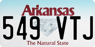 AR license plate 549VTJ