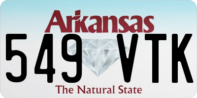 AR license plate 549VTK
