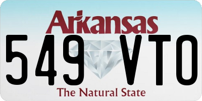 AR license plate 549VTO