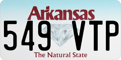 AR license plate 549VTP