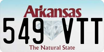 AR license plate 549VTT