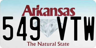 AR license plate 549VTW