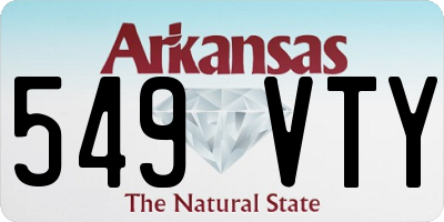 AR license plate 549VTY