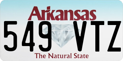 AR license plate 549VTZ
