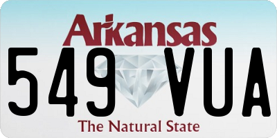 AR license plate 549VUA