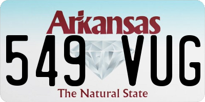 AR license plate 549VUG