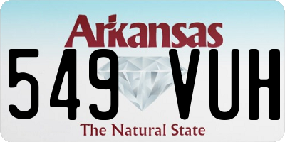 AR license plate 549VUH