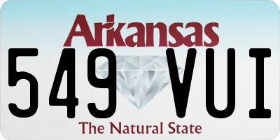 AR license plate 549VUI