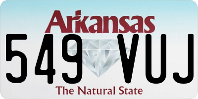AR license plate 549VUJ