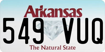 AR license plate 549VUQ