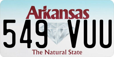 AR license plate 549VUU