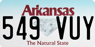 AR license plate 549VUY