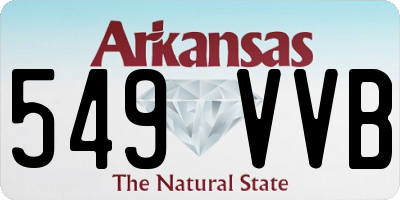 AR license plate 549VVB