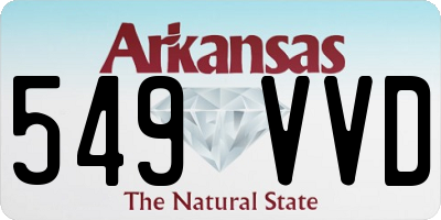 AR license plate 549VVD