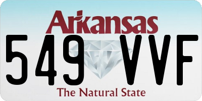 AR license plate 549VVF