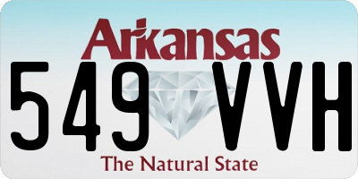 AR license plate 549VVH