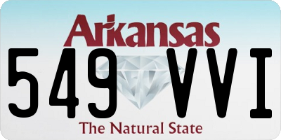 AR license plate 549VVI