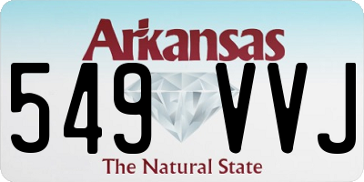 AR license plate 549VVJ