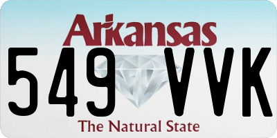 AR license plate 549VVK