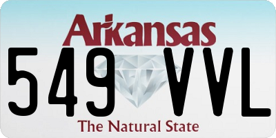 AR license plate 549VVL