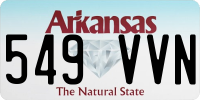 AR license plate 549VVN