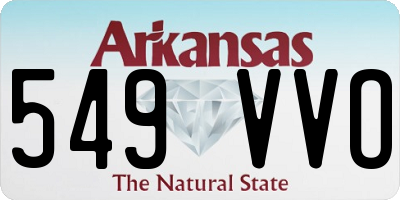 AR license plate 549VVO