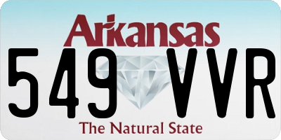 AR license plate 549VVR