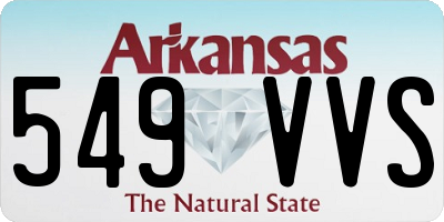 AR license plate 549VVS