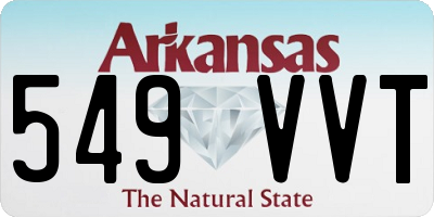 AR license plate 549VVT