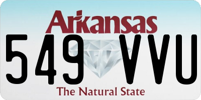 AR license plate 549VVU