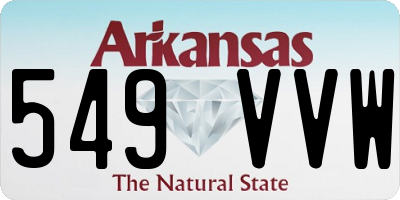 AR license plate 549VVW
