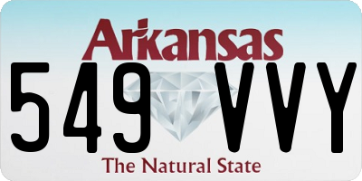 AR license plate 549VVY