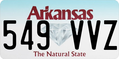 AR license plate 549VVZ