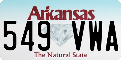AR license plate 549VWA