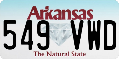AR license plate 549VWD