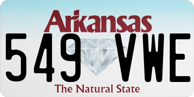 AR license plate 549VWE