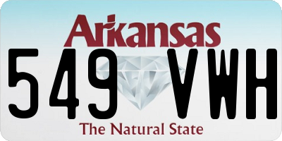 AR license plate 549VWH