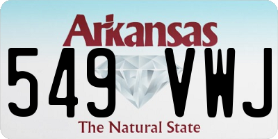 AR license plate 549VWJ