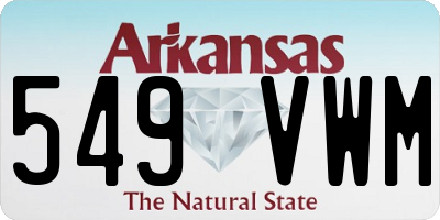 AR license plate 549VWM