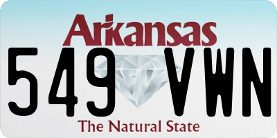 AR license plate 549VWN