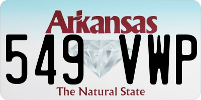 AR license plate 549VWP