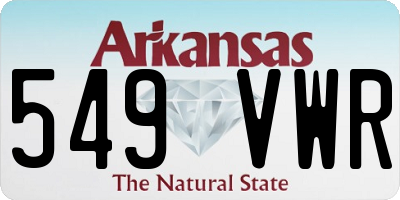 AR license plate 549VWR