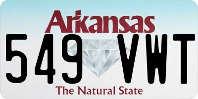 AR license plate 549VWT