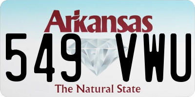 AR license plate 549VWU