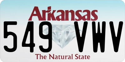 AR license plate 549VWV